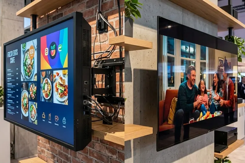 Kommersjele werjefte vs Consumer TV: wichtige ferskillen, echte kosten, en ho...