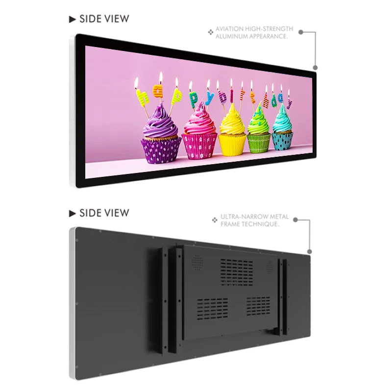 43.9 Inch LCD Bar Display Double Face Screen Manufacturer